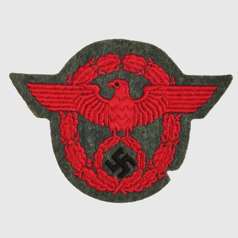 GERMAN WWII GEMEIND POLICE ( AREA ) SLEEVE EAGLE.