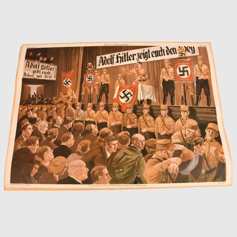 GERMAN WWII THIRD REICH INSTRUCTIONAL POSTERS.