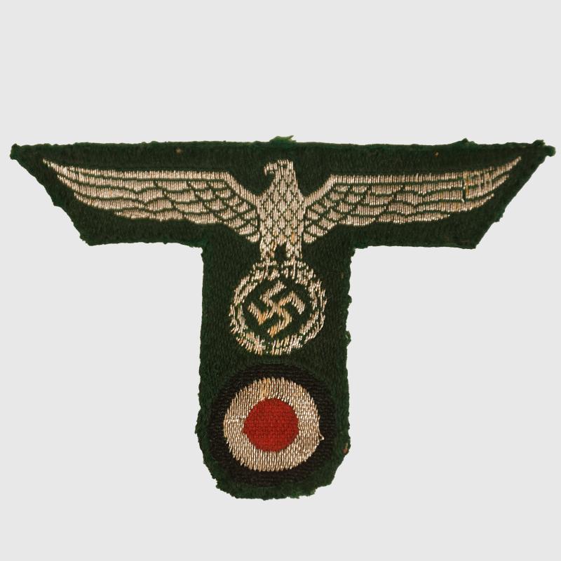 GERMAN WWII CUSTOMS OFFICIALS M.43 CAP EAGLE AND COCKADE. ONE-PIECE SET.