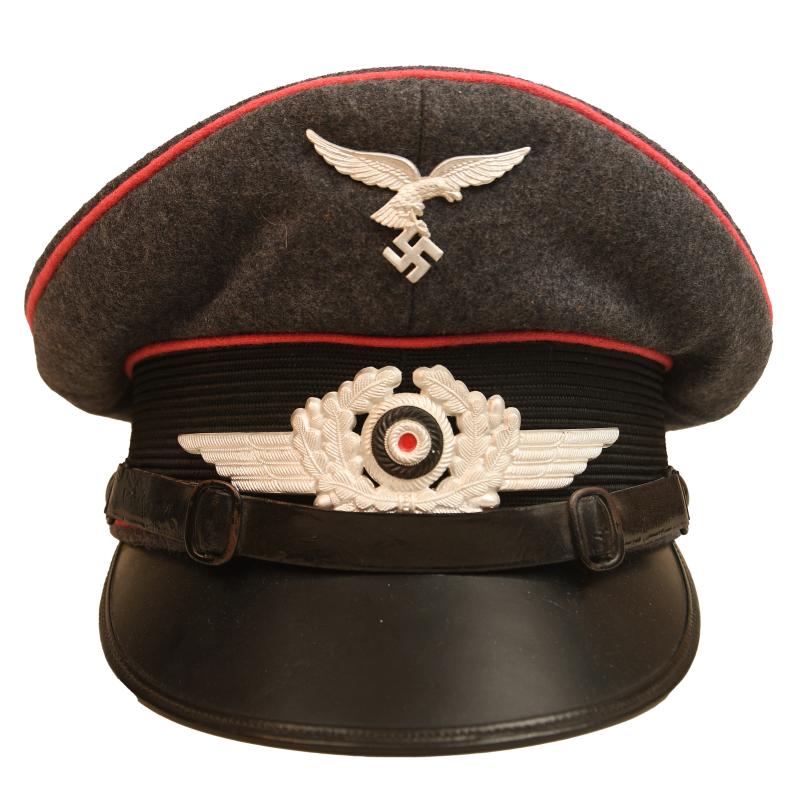 GERMAN WWII LUFTWAFFE AIRFIELD ENGINEERS NCO OR MANS VISOR CAP.