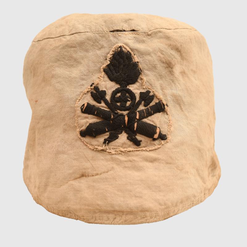 ITALIAN WWI MOUNTED ARTILLERY BUSBY COVER.