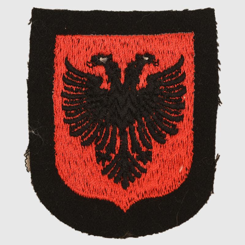 GERMAN WWII ALBANIAN VOLUNTEER ARM SHIELD.
