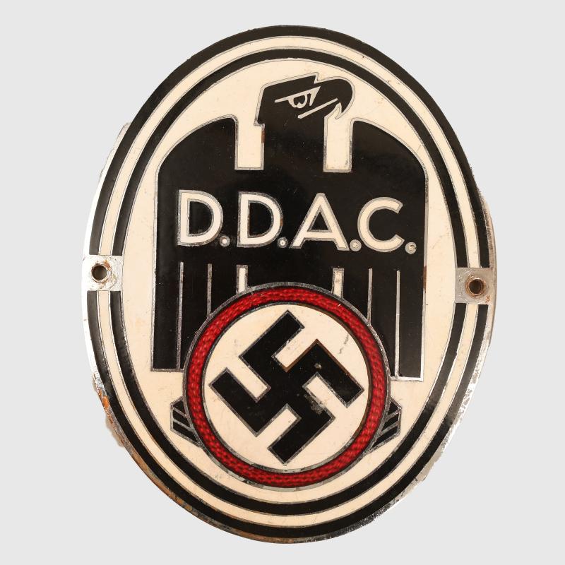 GERMAN WWII DDAC AUTOMOBILE CLUB BADGE.