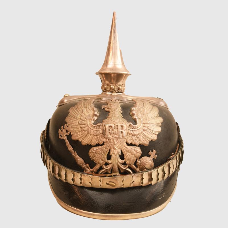 PRUSSIAN MILITARY OFFICIAL POSSIBLY VETERINARY DEPARTMENT PICKELHAUBE.