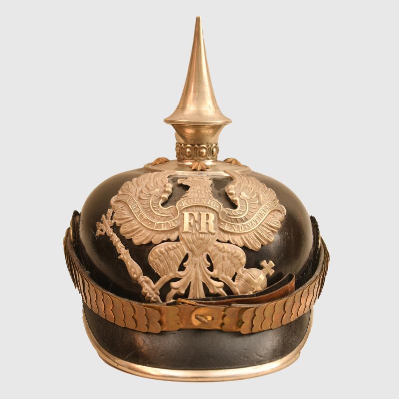 GERMAN WWI PRUSSIAN PIONEER BATTALION OFFICERS PICKELHAUBE.
