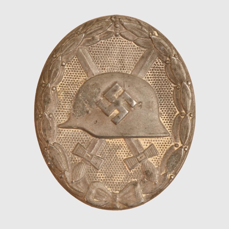 GERMAN WWII WOUND BADGE IN SILVER.