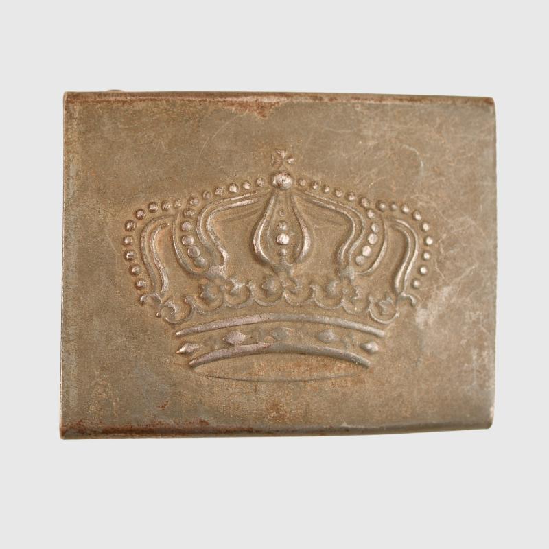 GERMAN WWI HESSIAN ENLISTED MANS BELT BUCKLE IN STEEL.