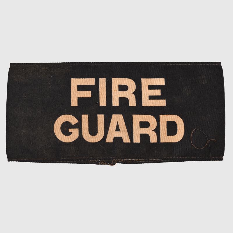 BRITISH WWII FIRE GUARD ARMBAND.