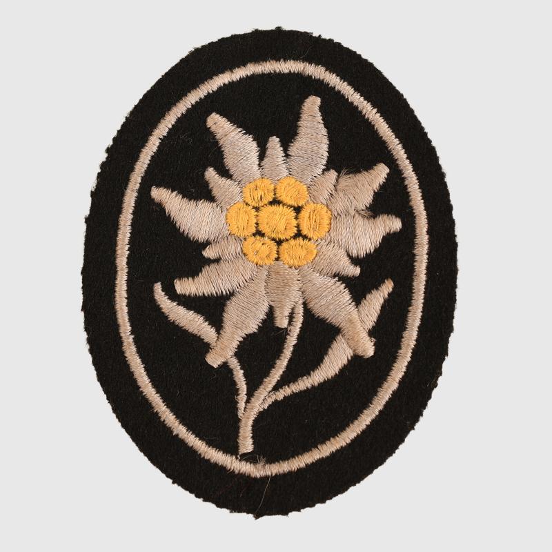 GERMAN WWII WAFFEN SS SLEEVE EDELWEISS INSIGNIA.