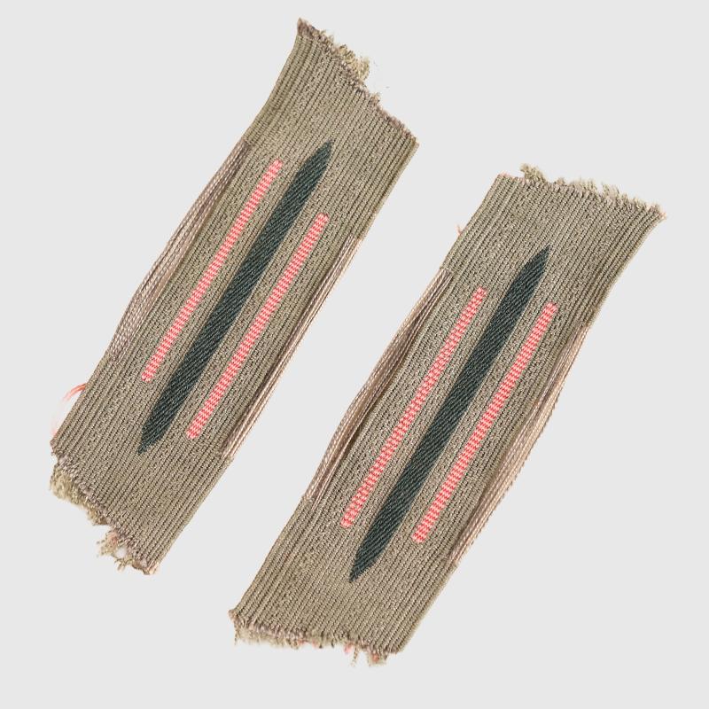 GERMAN WWII PANZER BEVO COLLAR PATCHES.