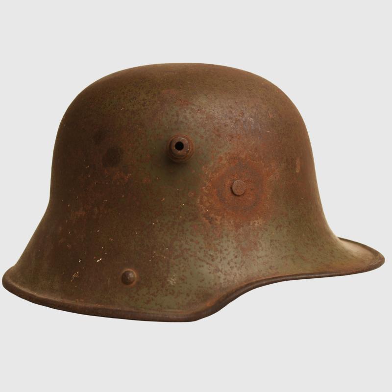 GERMAN WWI SH60 TRENCH HELMET.