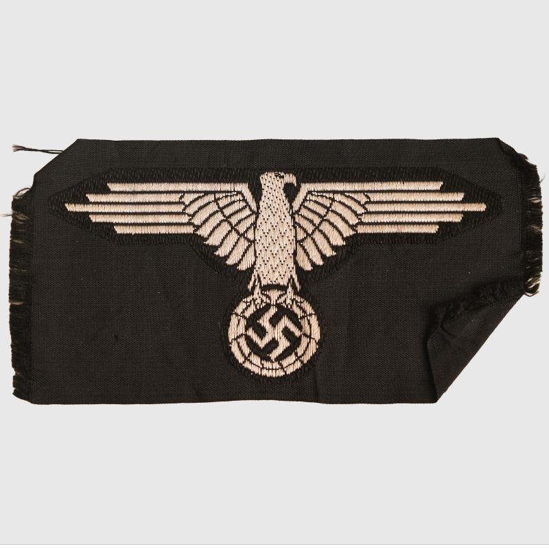 GERMAN WWII WAFFEN SS BEVO WOVEN ENLISTED MANS ARM EAGLE.