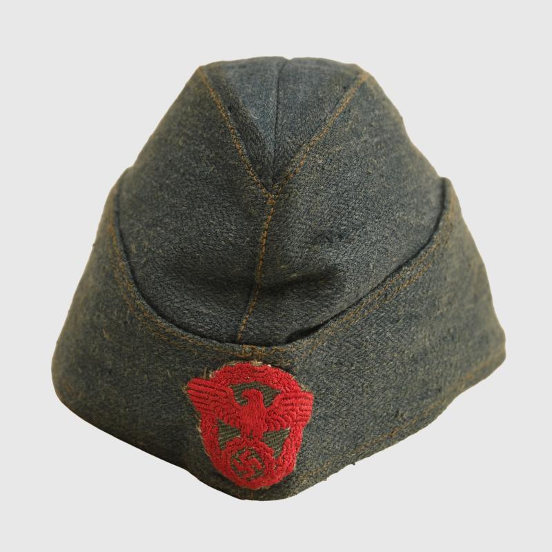 GERMAN WWII AREA POLICE SIDE CAP.