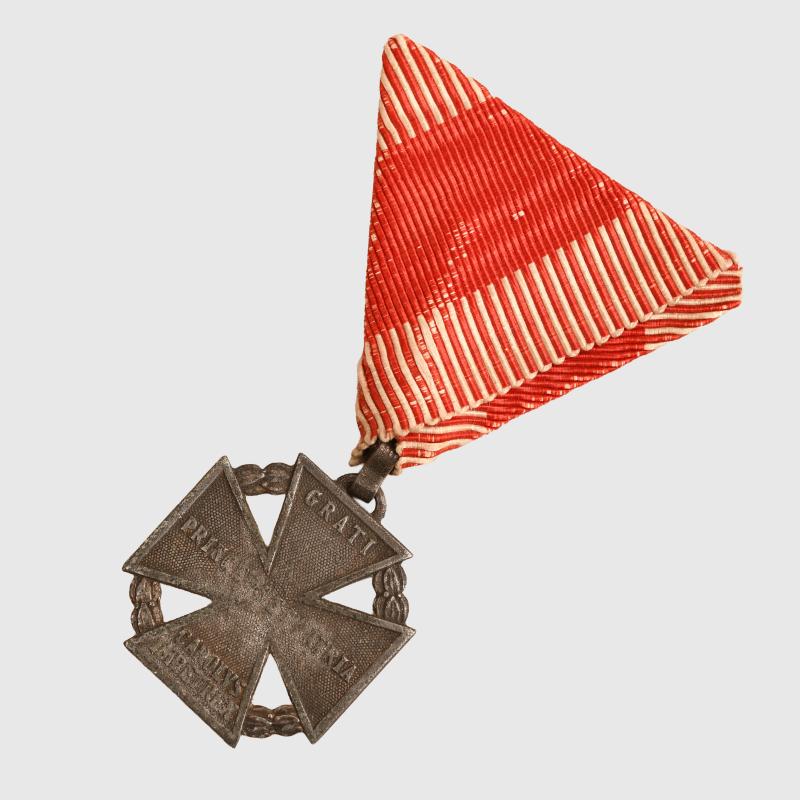 AUSTRIAN WWI EMPEROR KARL SOLDIER’S CROSS 1916.