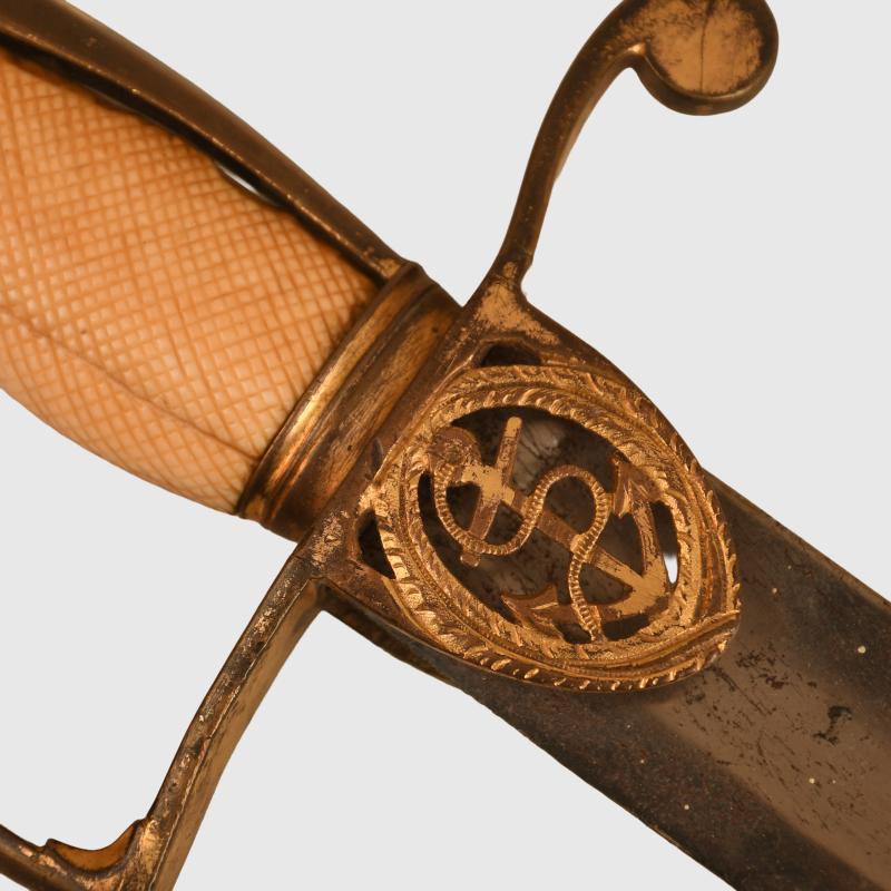 ENGLISH GEORGIAN NAVAL OFFICERS SWORD.