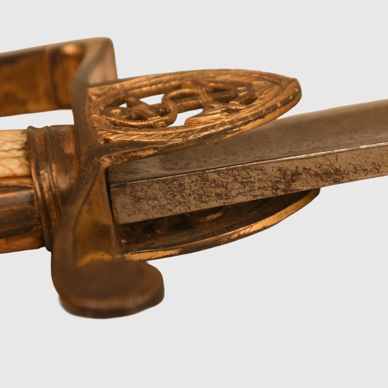 ENGLISH GEORGIAN NAVAL OFFICERS SWORD.