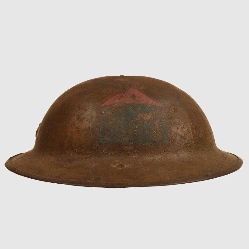 BRITISH WWI DURHAM LIGHT INFANTRY BRODIE HELMET.