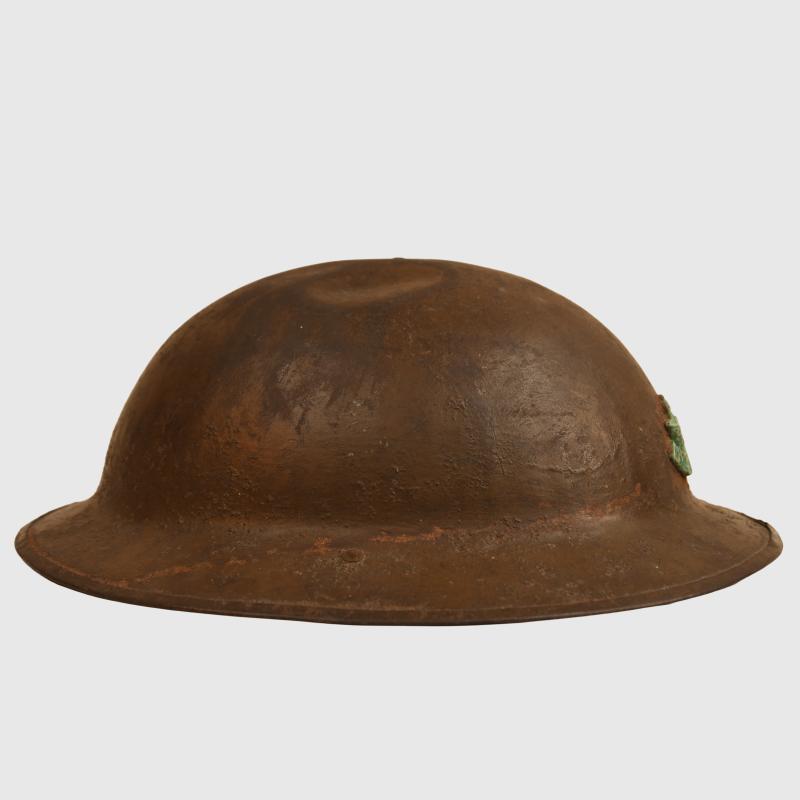BRITISH WWI DURHAM LIGHT INFANTRY BRODIE HELMET.