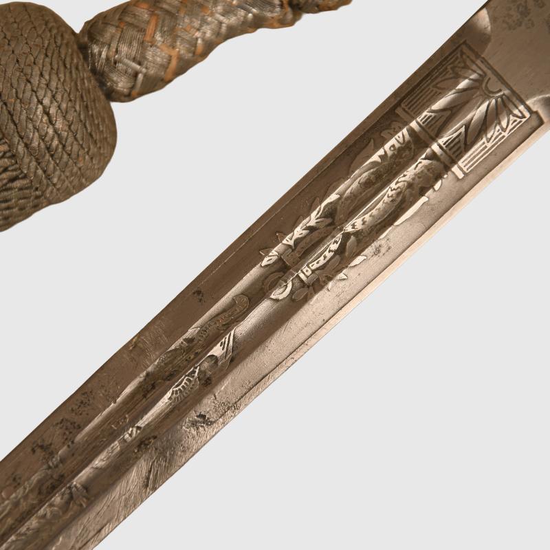 GERMAN WWII KRIEGSMARINE OFFICERS DAGGER WITH STRAPS.