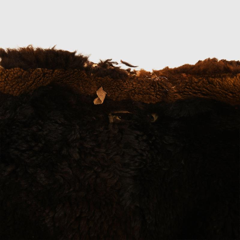 GERMAN WWII LUFTWAFFE BROWN SHEEPSKIN FLYING JACKET.