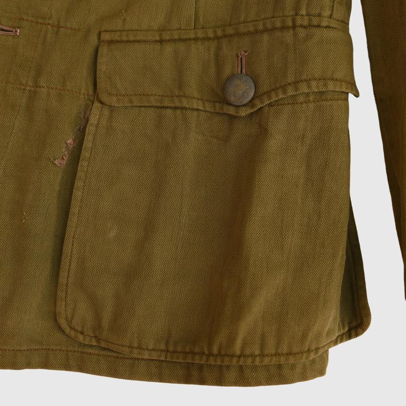 GERMAN WWII 2ND PATTERN ARMY TROPICAL COMBAT TUNIC.