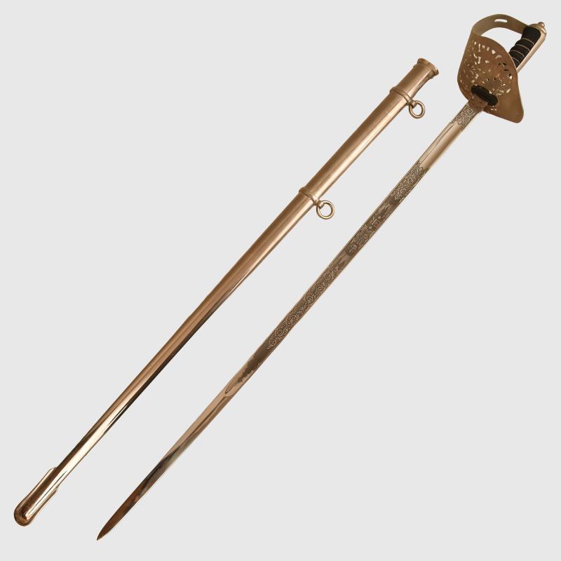 BRITISH 1897 INFANTRY OFFICERS SWORD.