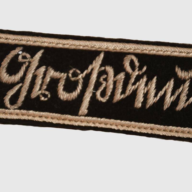 GERMAN WWII DIVISION GROSS DEUTSCHLAND OFFICERS  CUFF TITLE.