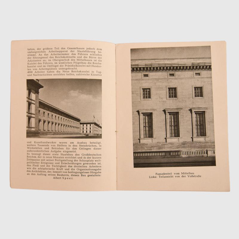 GERMAN WWII THE NEW REICH CHANCELLORY BOOK IN SOFTBACK.