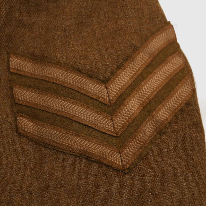 BRITISH WWI ROYAL FLYING CORPS SERGEANT OBSERVERS PLASTRON FRONTED TUNIC.