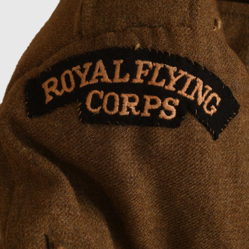 BRITISH WWI ROYAL FLYING CORPS SERGEANT OBSERVERS PLASTRON FRONTED TUNIC.