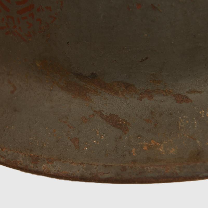 BRITISH WWI CANADIAN 3rd DIVISION ENGINEERS BRODIE HELMET.