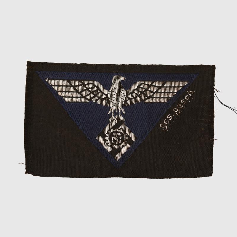GERMAN WWII TENO ENLISTED MANS OVERSEAS CAP EAGLE.