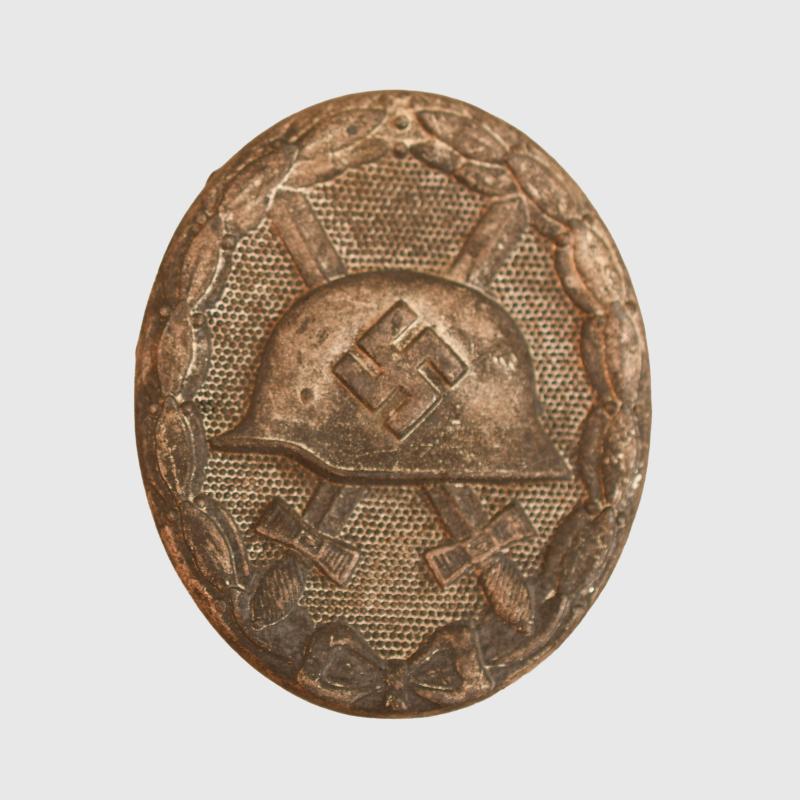 GERMAN WWII WOUND BADGE IN SILVER.