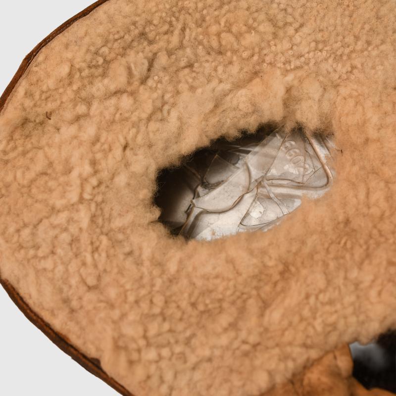 GERMAN WWII NET TYPE SUMMER WEIGHT FLYING HELMET.