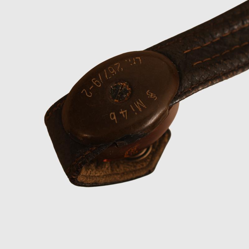 GERMAN WWII NET TYPE SUMMER WEIGHT FLYING HELMET.