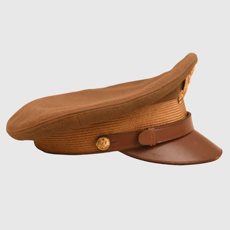 US WWII BRITISH MADE U.S. ARMY AIR FORCE OFFICERS VISOR CAP.