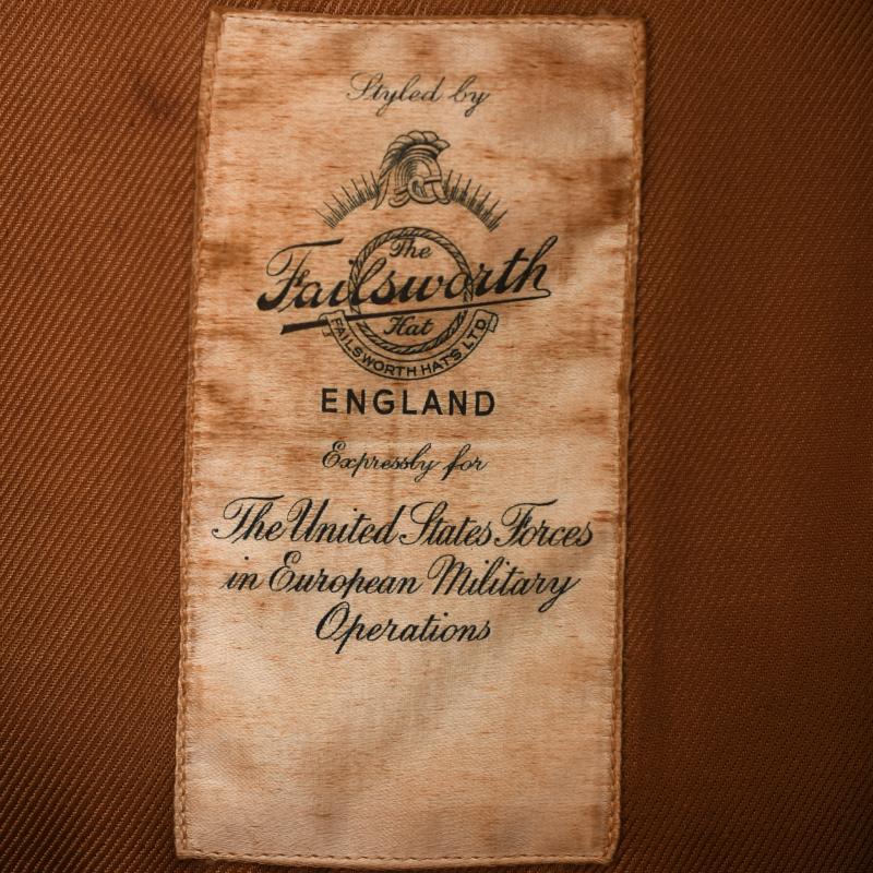 US WWII BRITISH MADE U.S. ARMY AIR FORCE OFFICERS VISOR CAP.