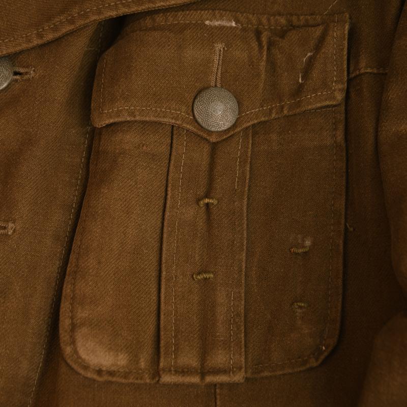 GERMAN WWII AFRIKAKORPS CAVALRY OFFICERS 1ST PATTERN COMBAT TUNIC.