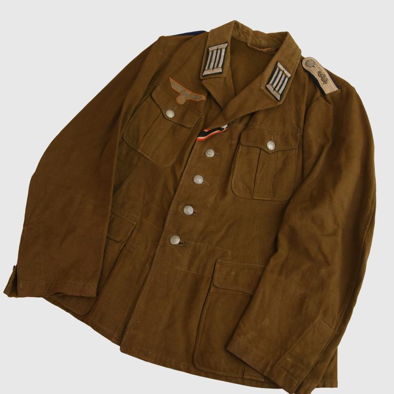 GERMAN WWII AFRIKAKORPS ARMY MEDICAL OFFICERS TUNIC.