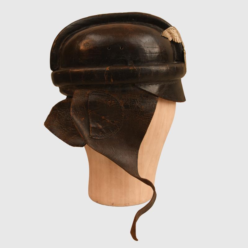 GERMAN WWII NSKK MOTORCYCLE HELMET.
