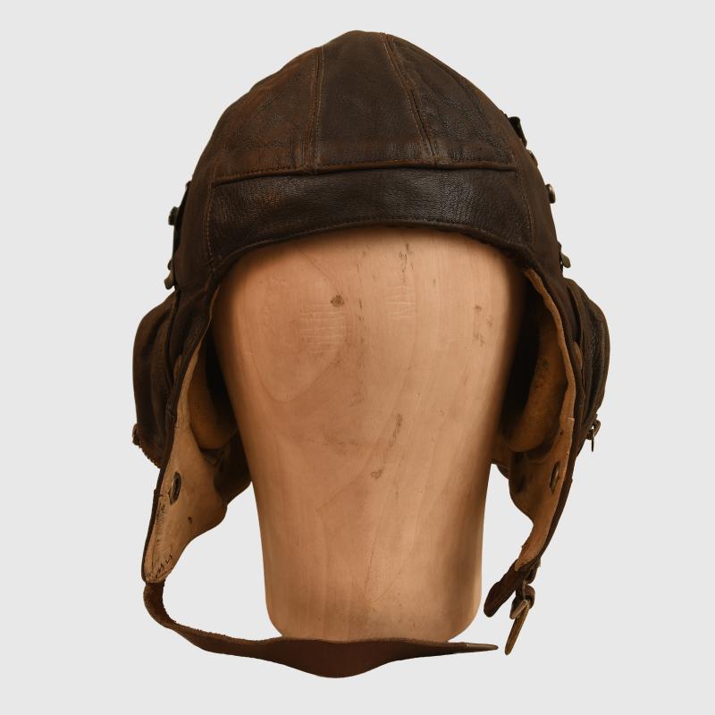 BRITISH WWII RAF B TYPE FLYING HELMET.
