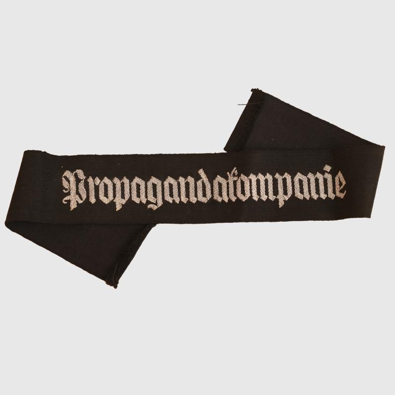 GERMAN WWII PROPAGANDA COMPANY CUFF BAND.