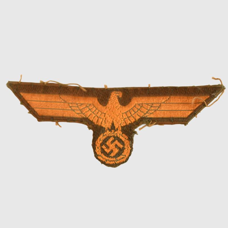 GERMAN WWII COASTAL ARTILLERY CAP EAGLE.