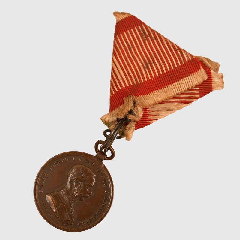 AUSTRIAN WWI BRAVERY MEDAL IN BRONZE.