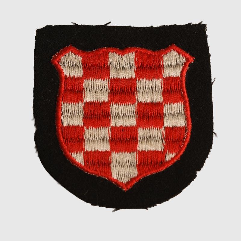GERMAN WWII CROAT VOLUNTEER ARM SHIELD.