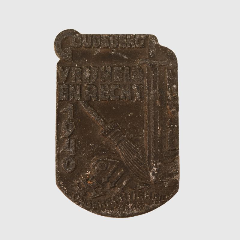 GERMAN WWII DUTCH NSB 1940 MEETING TINNY.