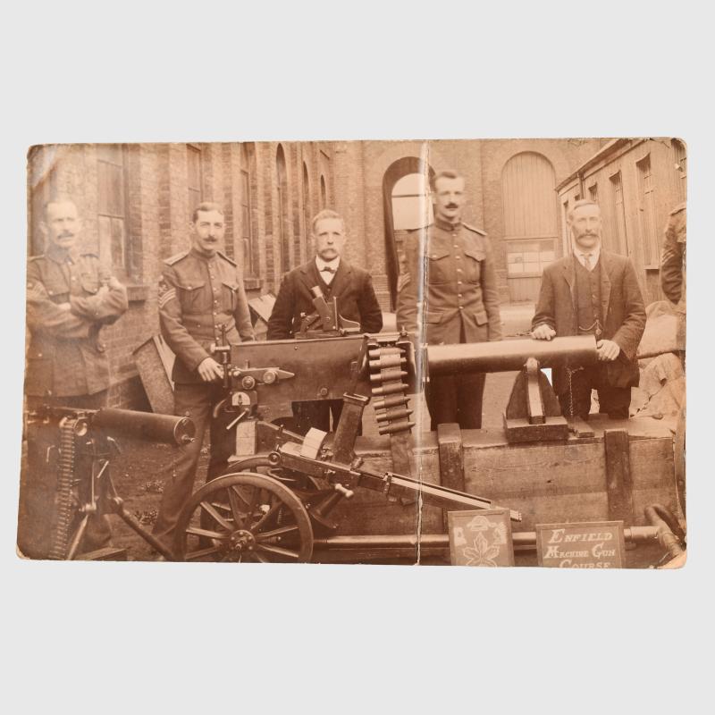 BRITISH EXPERIMENTAL MACHINE GUN PHOTOGRAPH.