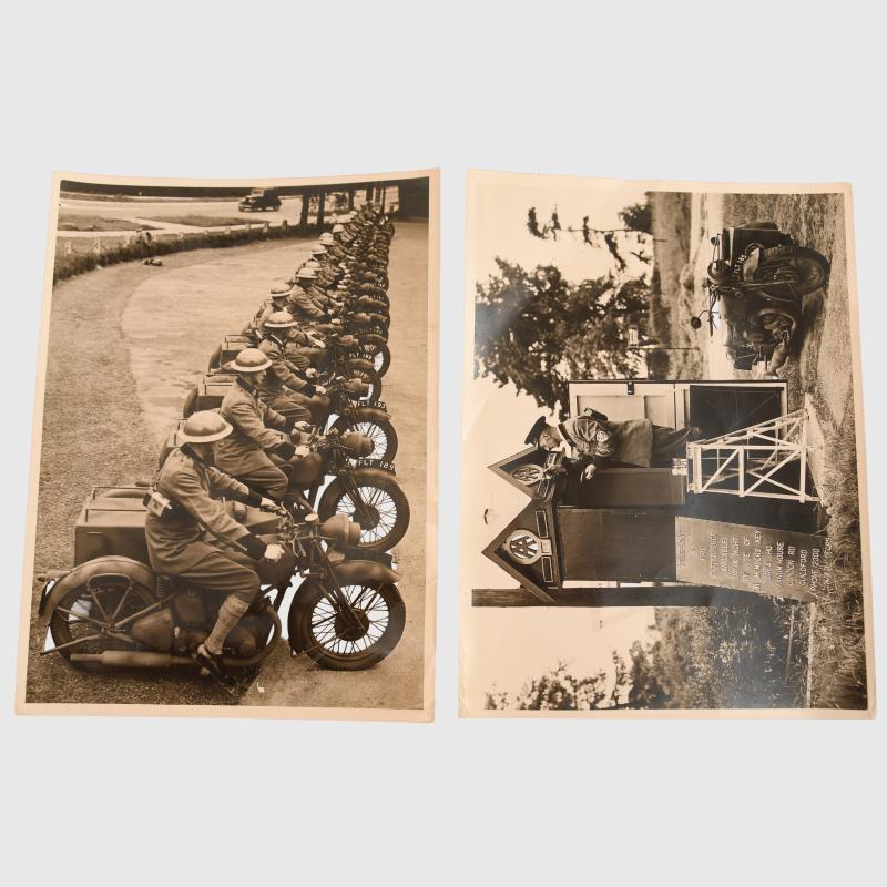 BRITISH PRESS PHOTOGRAPHS OF MEMBERS OF THE AA.