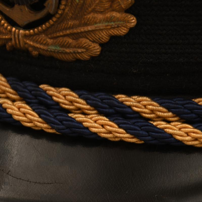 GERMAN WWII RAILWAY WATER POLICE OFFICIALS VISOR CAP.