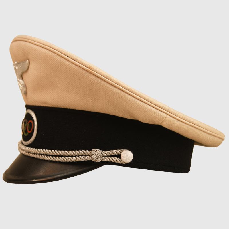 GERMAN WWII BERLIN 1936 OLYMPIC OFFICIALS VISOR CAP.